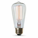 Edison Bulb - 60 Watt - 4.3 In. Length - Squirrel Cage Filament - Clear - Nostalgicbulbs.com
