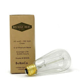 Edison Bulb - 60 Watt - 5.5 In. Length - Squirrel Cage Filament - Clear - Nostalgicbulbs.com