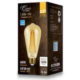 Edison LED Filament Bulb - 5.5 Watt - 2200K - Amber Glass - Nostalgicbulbs.com