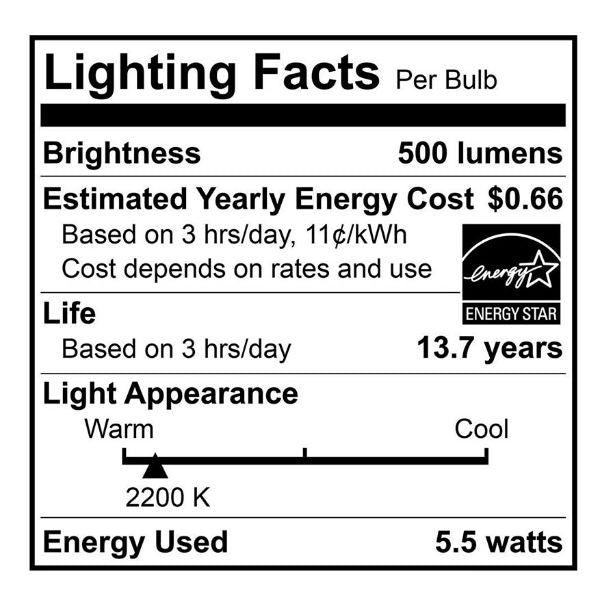 Edison LED Filament Bulb - 5.5 Watt - 2200K - Amber Glass - Nostalgicbulbs.com