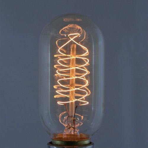 Edison Vintage Radio Spiral Filament Bulb - 40 Watt - Clear - 50 Bulb Pack - Nostalgicbulbs.com