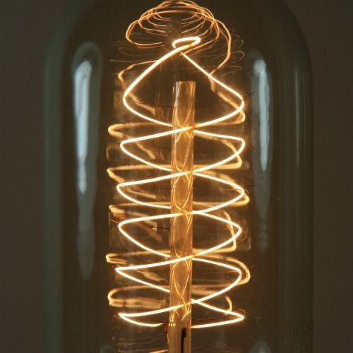 Edison Vintage Radio Spiral Filament Bulb - 40 Watt - Clear - 50 Bulb Pack - Nostalgicbulbs.com