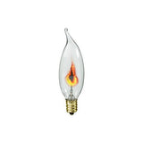 Flicker Flame - CA - 10 - Clear - 3 Watt - ADL - Nostalgicbulbs.com