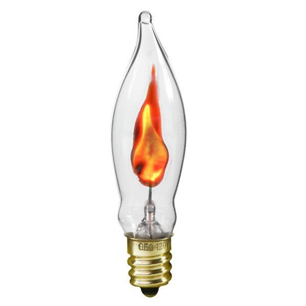 Flicker Flame - CA-5 - Clear - 3 Watt - ADL - Nostalgicbulbs.com