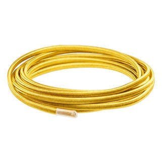 Gold parallel (flat) cloth covered wire - Per ft. - Nostalgicbulbs.com