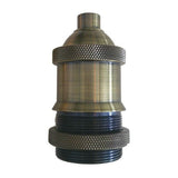 Heavy Cast Medium Base Socket Cover - Antique Brass - Nostalgicbulbs.com