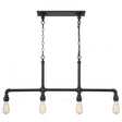 Industrial Bronze Finish 4-Lights Trestle - Nostalgicbulbs.com