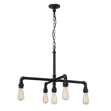 Industrial Bronze Finish 5-Lights Edison Chandelier - Nostalgicbulbs.com