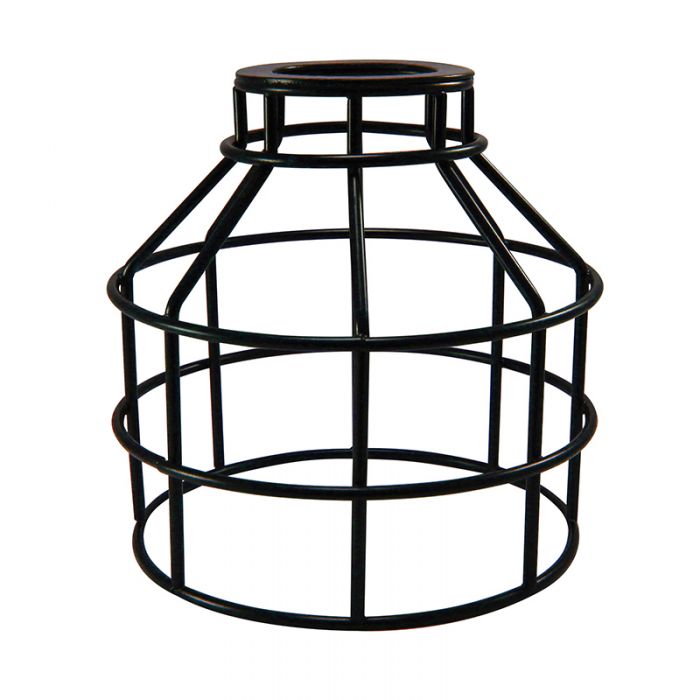 Jar Shaped Bulb Cage - Large Washer Mount - Bronze - Nostalgicbulbs.com