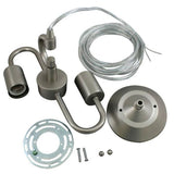 Lamp Shade Pendant hardware kit - 2 Light - Nostalgicbulbs.com