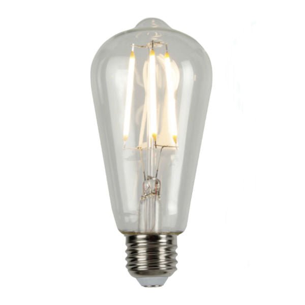 LED Clear Filament Vintage Bulb - 6.5 Watt - Edison Style 3000K - Nostalgicbulbs.com