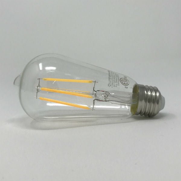 LED Clear Filament Vintage Bulb - 6.5 Watt - Edison Style 3000K - Nostalgicbulbs.com