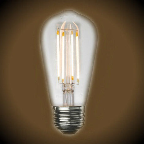 LED Clear Filament Vintage Bulb - 7 Watt - Edison Style 2700K - Nostalgicbulbs.com