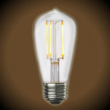 LED Clear Filament Vintage Bulb - 7 Watt - Edison Style 3000K - Nostalgicbulbs.com