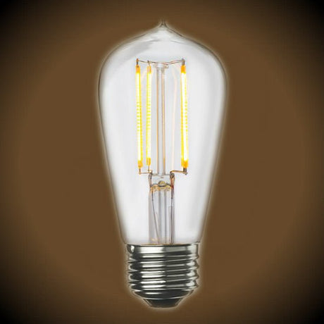 LED Clear Filament Vintage Bulb - 7 Watt - Edison Style 3000K - Nostalgicbulbs.com