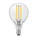 LED Filament Bulb - G16.5 Globe - 2 Watt - 2700K - Clear - Dimmable - Nostalgicbulbs.com