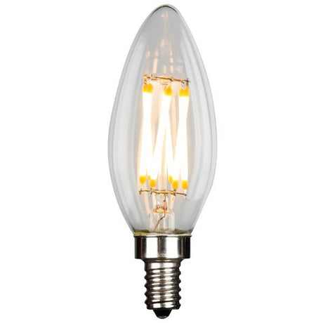 LED Filament Chandelier Bulb - 4.5 Watt - B10 - 380 Lumens - 2700K - Nostalgicbulbs.com