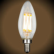 LED Filament Chandelier Bulb - 5.5 Watt - 500 Lumens - 3000K - 4 Pack - Nostalgicbulbs.com