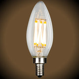 LED Filament Chandelier Bulb - 5.5 Watt - B10 - 500 Lumens - 2700K - Nostalgicbulbs.com