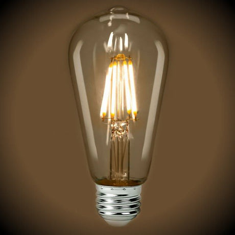 LED Filament Edison Light Bulb - ST19 Vintage - 4 Watt - Clear - 2700K - Nostalgicbulbs.com