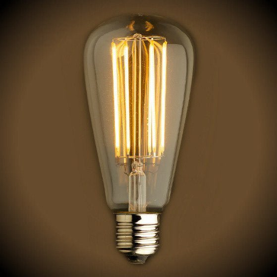 LED Filament Edison Light Bulb - ST21 Vintage - 4 Watt - Amber - 2200K - Nostalgicbulbs.com