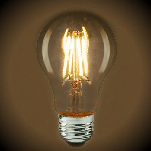 LED Filament Light Bulb - A19 Vintage - 6.5 Watt - Clear - 2700K - 810 Lumens - Nostalgicbulbs.com