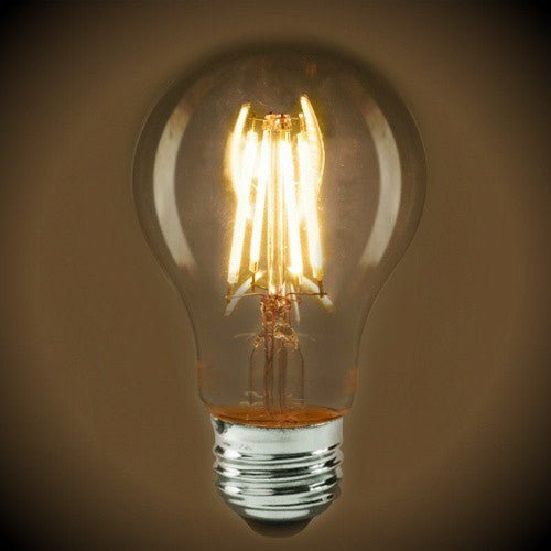 LED Filament Light Bulb - A19 Vintage - 6.5 Watt - Clear - 3000K - 810 Lumens - Nostalgicbulbs.com