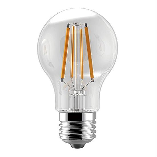 LED Filament Light Bulb - A19 Vintage - 7 Watt - Clear - 2700K - 800 Lumens - Nostalgicbulbs.com