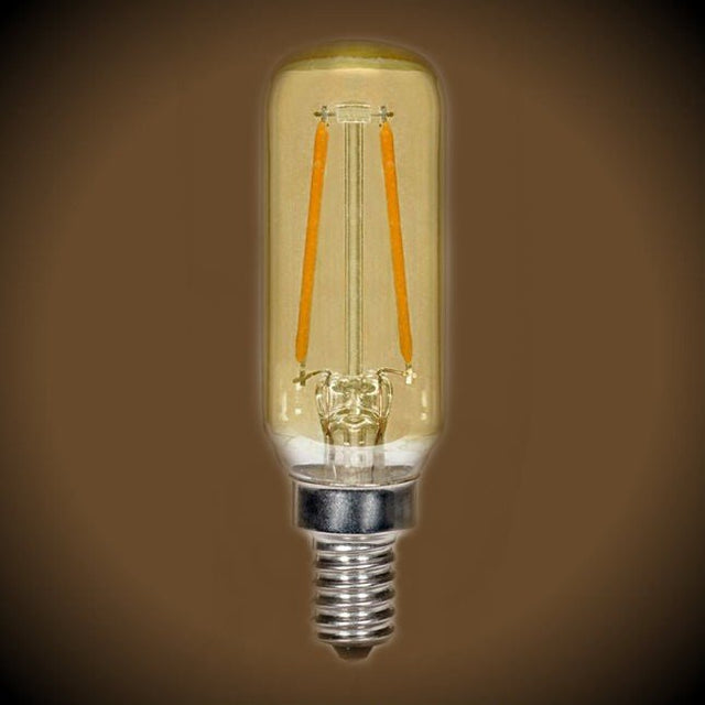 LED Filament Nostalgic Bulb - 150 Lumens - T6 Tubular - Amber - Nostalgicbulbs.com