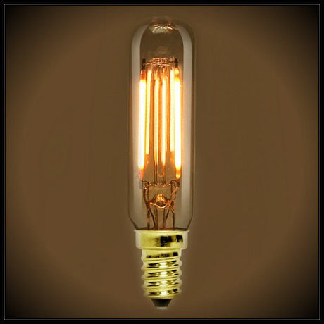 LED Filament Nostalgic Bulb - 160 Lumens - T6 Tubular - Amber - Nostalgicbulbs.com