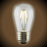 LED Filament S14 Bulb - 1.5 Watt - 150 Lumens - Clear - 2700K - Nostalgicbulbs.com