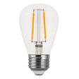 LED Filament S14 Bulb - 2 Watt - 180 Lumens - Clear - 2700K - Nostalgicbulbs.com