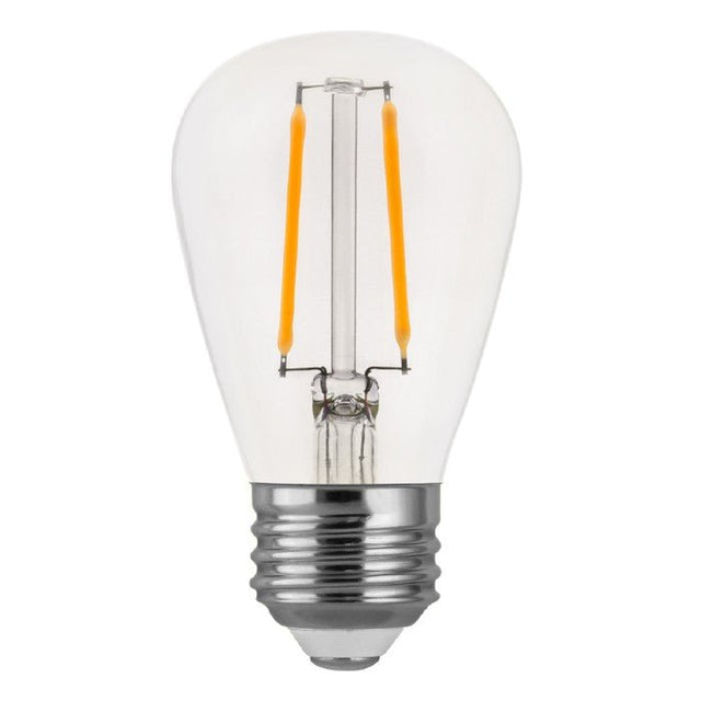 LED Filament S14 Bulb - 2 Watt - 180 Lumens - Clear - 2700K - Nostalgicbulbs.com