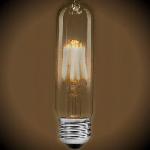 LED T10 Clear Filament Vintage Bulb - 4 Watt - Edison Style 2700K - Nostalgicbulbs.com