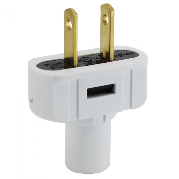 Leviton Attachment White Plug - Nostalgicbulbs.com