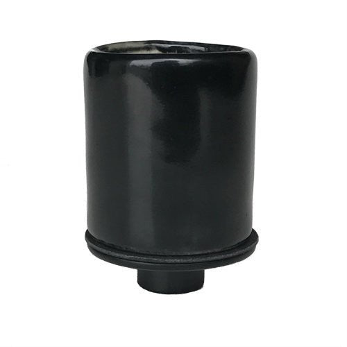 Medium Base Black Glazed Porcelain Light Socket - Nostalgicbulbs.com