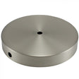 Metal Table Lamp Base - 5" Diameter - Satin Nickel - Nostalgicbulbs.com