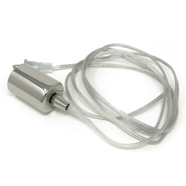 Nostalgic Classic Clear wire Pendant - Polished Nickel Socket - Nostalgicbulbs.com