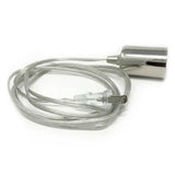 Nostalgic Classic Clear wire Pendant - Polished Nickel Socket - Nostalgicbulbs.com