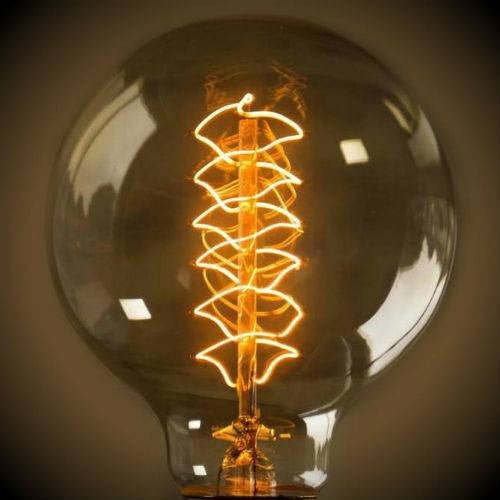 Nostalgic Globe G30 Spiral Filament Vintage Light Bulb - 40 Watt - Nostalgicbulbs.com