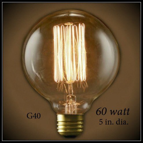 Nostalgic Globe G40 Vintage Light Bulb 60 Watt - Nostalgicbulbs.com