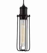 Nostalgic Industrial Tubular metal caged Pendant Light - Nostalgicbulbs.com