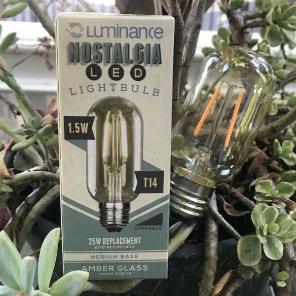 Nostalgic LED Filament Bulb -1.5 Watt - Radio Style T14 - 2200K - Nostalgicbulbs.com