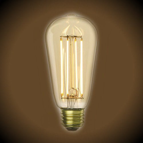 Nostalgic LED Filament Bulb - 7 Watt - Edison Style ST18 - 2200K - Nostalgicbulbs.com