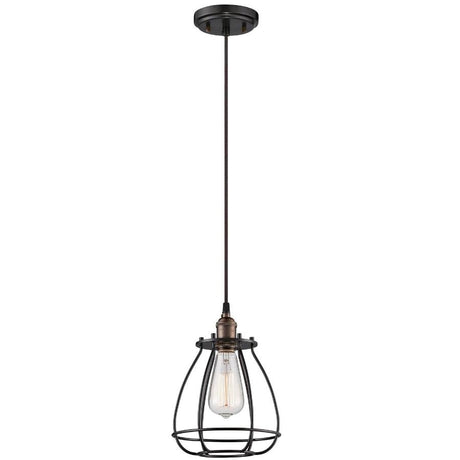 Nostalgic Rustic Bronze Cage Pendant - Nostalgicbulbs.com