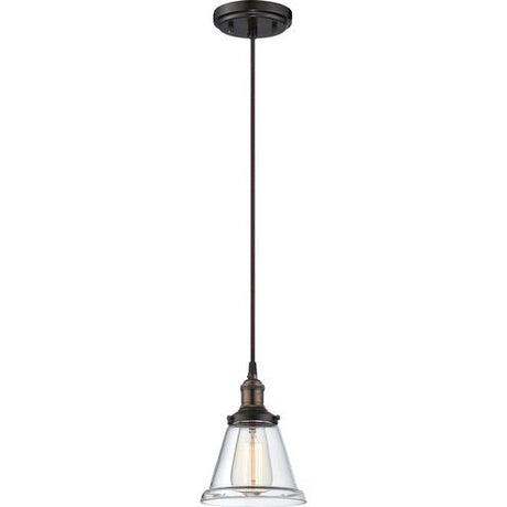 Nostalgic Rustic Bronze with Clear Glass Pendant - Nostalgicbulbs.com