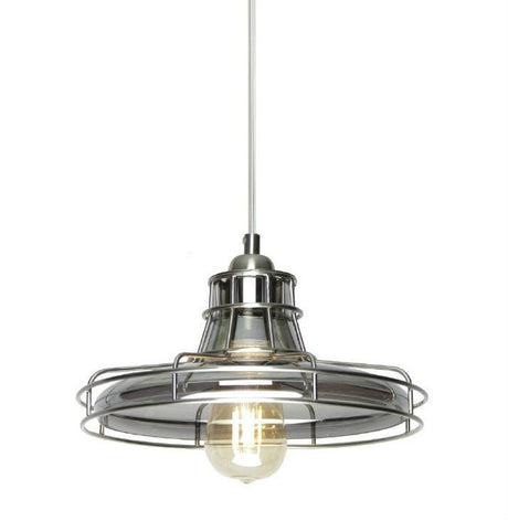 Nostalgic Smoke Glass Cage Pendant Lamp - Nostalgicbulbs.com