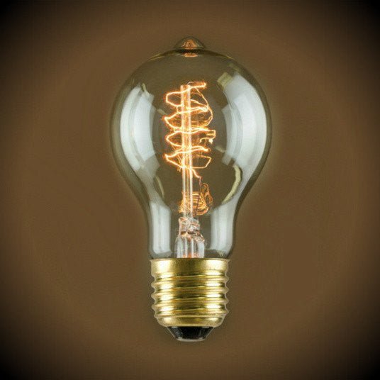 Nostalgic Spiral Filament A19 Vintage Light Bulb 60 Watt - Nostalgicbulbs.com