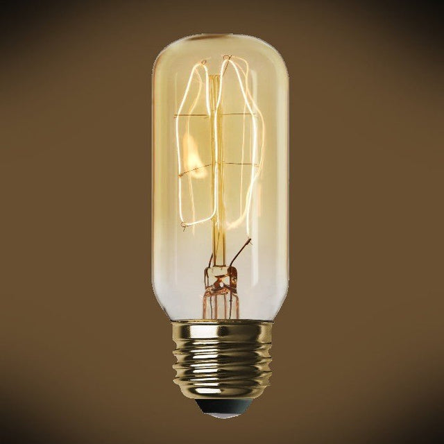 Nostalgic Tubular Radio Style Light Bulb - 40 Watt - Amber - Nostalgicbulbs.com