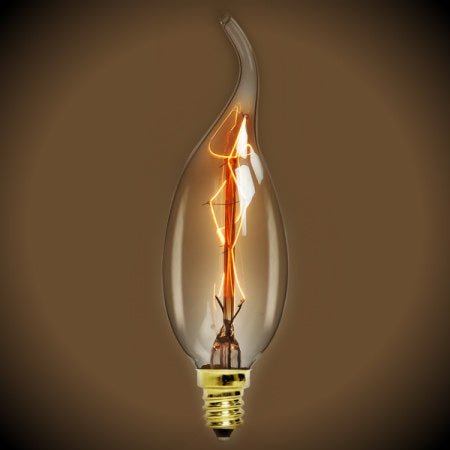 Nostalgic Vintage Light Bulb - Swirl Tip 13 Watt - 120V - Nostalgicbulbs.com